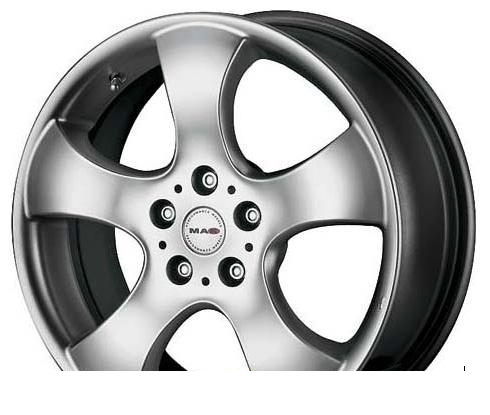 Wheel Mak Streetfighter Hyper Silver 15x5.5inches/3x112mm - picture, photo, image