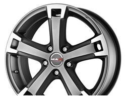 Wheel Mak Unique ICE Black 17x8inches/5x114.3mm - picture, photo, image