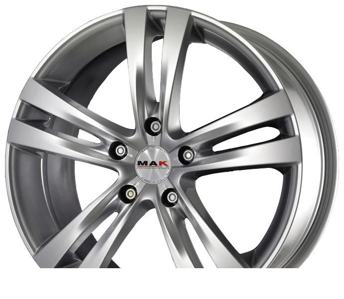 Wheel Mak Zenith Hyper Silver 15x6.5inches/4x100mm - picture, photo, image