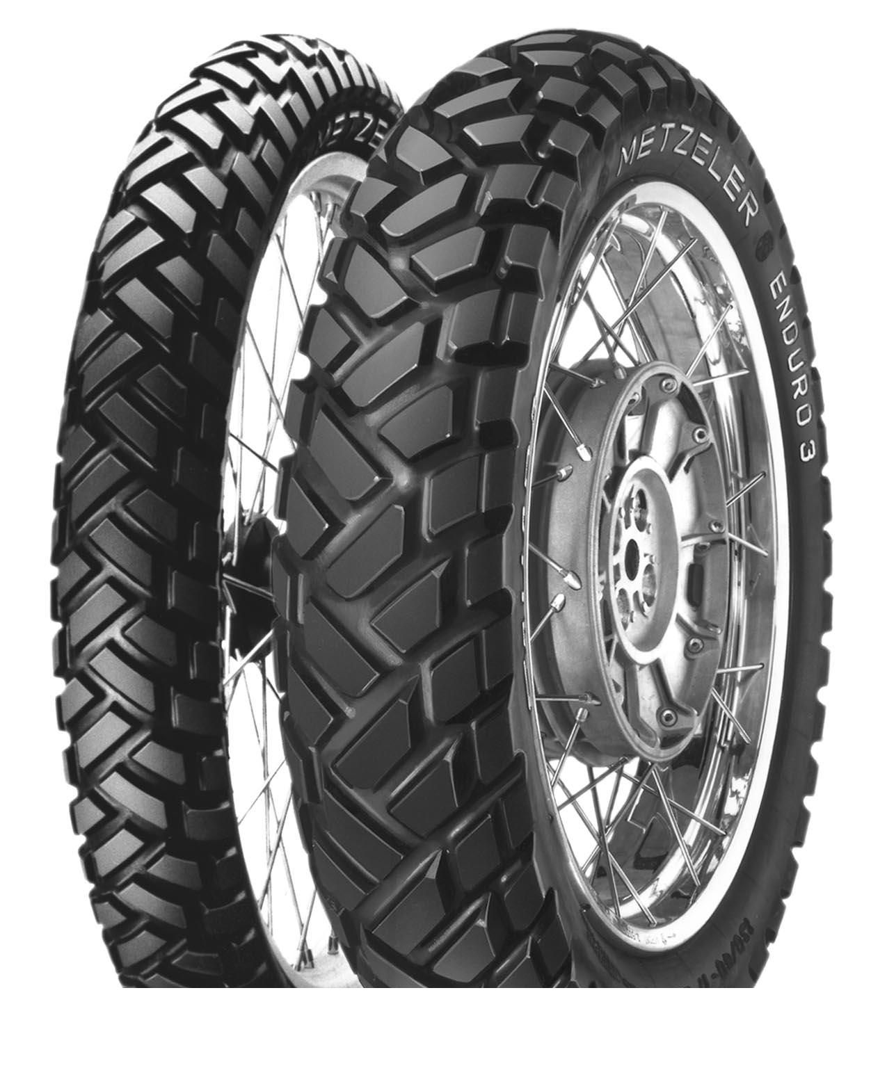 Motorcycle Tire Metzeler Enduro 3 Sahara 120/90R17 64S - picture, photo, image