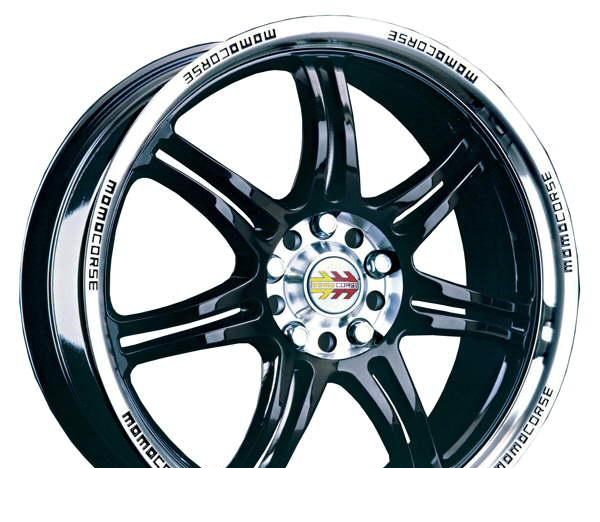 Wheel Momo Corse Glossy Black-Polished 15x6.5inches/4x100mm - picture, photo, image