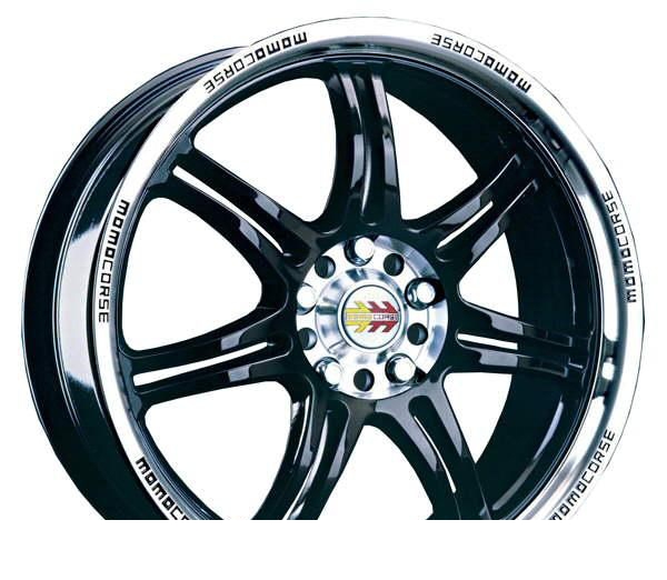 Wheel Momo Corse Glossy Black-Polished 15x6.5inches/4x114.3mm - picture, photo, image