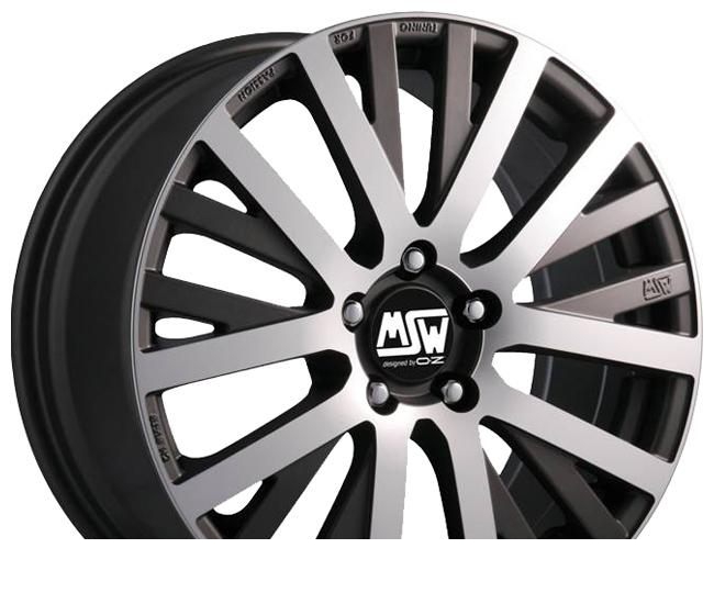 Wheel MSW 18 Matt Gun Metal Full Polished 16x7inches/5x112mm - picture, photo, image