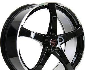 Wheel NZ Wheels F-51 BKPL 20x8.5inches/5x114.3mm - picture, photo, image