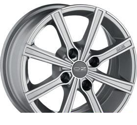 Wheel OZ Racing Lounge 8 Metal Silver Diamond Cut 15x6.5inches/4x100mm - picture, photo, image