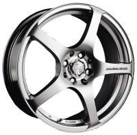 Racing Wheels H-125 BK F/P Wheels - 15x6.5inches/4x100mm