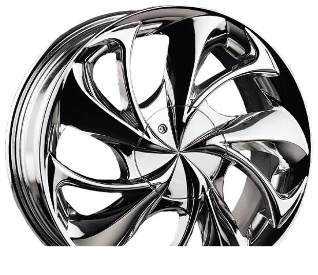 Wheel Racing Wheels H-182 Chrome 15x6.5inches/4x114.3mm - picture, photo, image