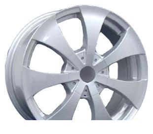 Wheel Racing Wheels H-216 Chrome 15x6.5inches/10x108mm - picture, photo, image
