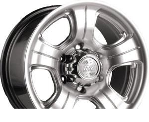 Wheel Racing Wheels H-338 Chrome 16x8inches/5x139.7mm - picture, photo, image
