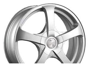 Wheel Racing Wheels H-340 Chrome 16x6.5inches/5x108mm - picture, photo, image