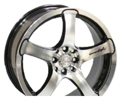 Wheel Racing Wheels H-375 Black 15x7inches/4x100mm - picture, photo, image
