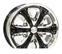 Wheel Racing Wheels H-383 BK/CW 20x8.5inches/6x139.7mm - picture, photo, image