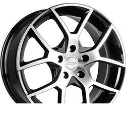 Wheel Racing Wheels H-466 BK F/P 15x6.5inches/4x100mm - picture, photo, image