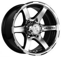 Racing Wheels H-526 BK F/P Wheels - 15x7inches/6x139.7mm