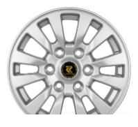 Wheel RepliKey RK L16H Silver 16x7inches/6x139.7mm - picture, photo, image