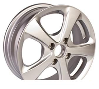 Wheel Roner RN1012 Silver 14x5.5inches/4x100mm - picture, photo, image