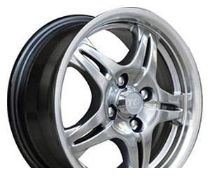 Wheel TG Racing LYN 006 Black 14x6inches/4x100mm - picture, photo, image