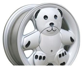 Wheel TG Racing LZ 047 SILVER 14x5.5inches/4x98mm - picture, photo, image