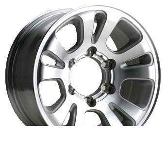 Wheel TG Racing LZ 075 SIL POL 15x7inches/6x139.7mm - picture, photo, image