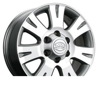 Wheel TG Racing LZ 078 SILVER 17x7inches/6x139.7mm - picture, photo, image