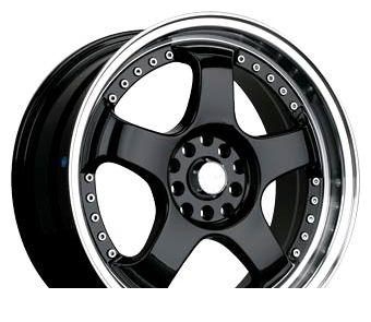 Wheel TG Racing LZ 081 BLK POL/LIP 15x6.5inches/4x108mm - picture, photo, image