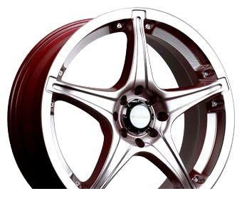 Wheel TG Racing LZ 131 BLK POL/LIP 17x7inches/4x98mm - picture, photo, image