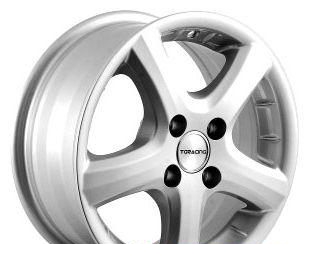 Wheel TG Racing LZ 173 Silver 14x6inches/4x108mm - picture, photo, image