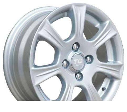 Wheel TG Racing LZ 192 Silver 14x6inches/4x100mm - picture, photo, image