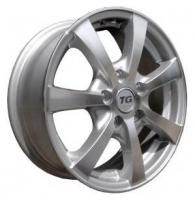 TG Racing LZ 256 Silver Wheels - 15x6inches/5x114.3mm