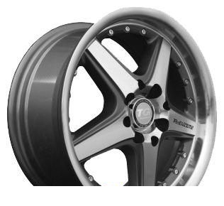 Wheel TG Racing LZ 313 BLK POL 14x6inches/4x100mm - picture, photo, image