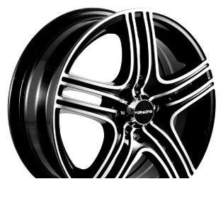 Wheel TG Racing LZ 405 BLK POL 14x5.5inches/4x100mm - picture, photo, image