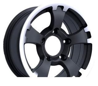 Wheel TG Racing LZ 566 BLK POL/LIP 15x7inches/5x139.7mm - picture, photo, image