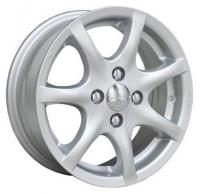 TG Racing TGD 001 Silver Wheels - 14x5.5inches/4x100mm