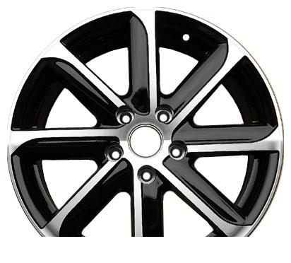 Wheel TG Racing TGD 021 BLK POL 16x6.5inches/4x100mm - picture, photo, image