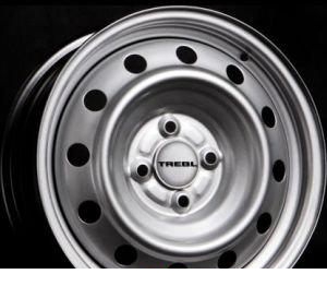 Wheel Trebl 52A36C Silver 13x5.5inches/4x100mm - picture, photo, image