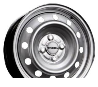 Wheel Trebl 53A49D Silver 14x5.5inches/4x100mm - picture, photo, image