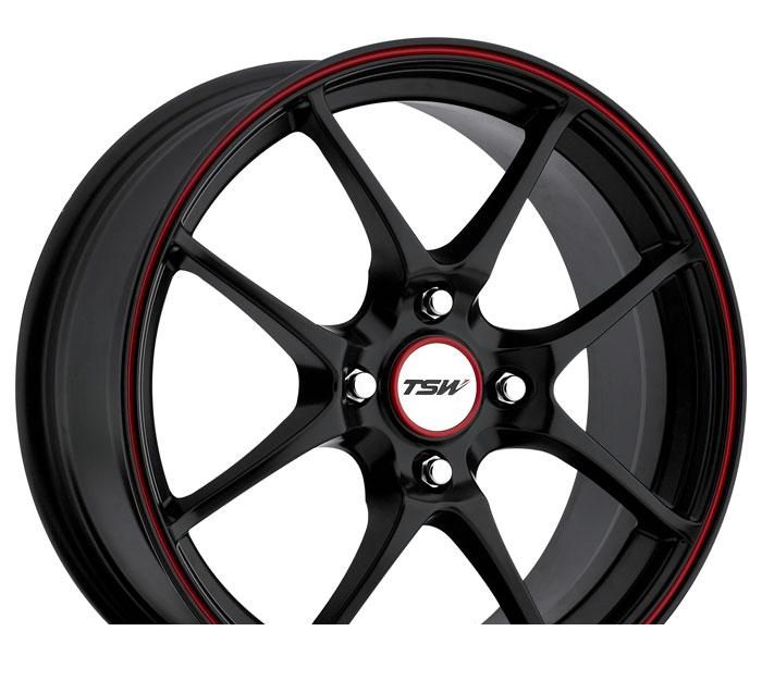 Wheel TSW Trackstar matt Black red 16x7inches/5x114.3mm - picture, photo, image