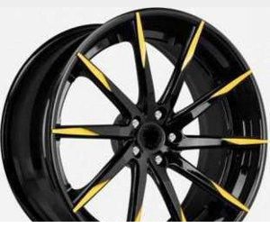 Wheel Yokatta Model-32 BK+Y 18x8inches/5x105mm - picture, photo, image