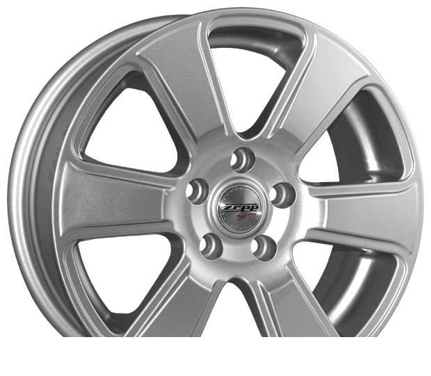 Wheel Zepp Ferrara Silver 15x6inches/4x100mm - picture, photo, image